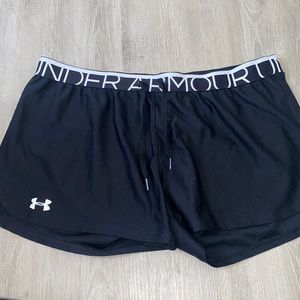 BLACK UNDER ARMOUR SHORTS
